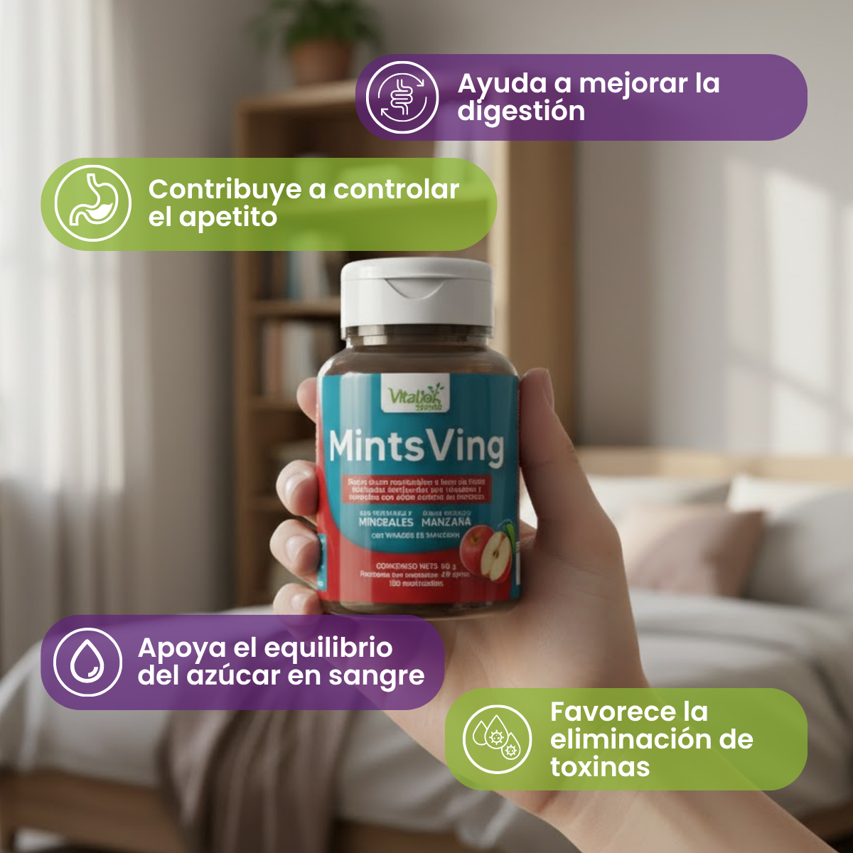 Masticables MintsVing - Vinagre de Manzana 120 und