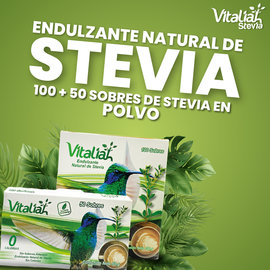 Caja de 100 sobres + caja de 50 Sobres Stevia
