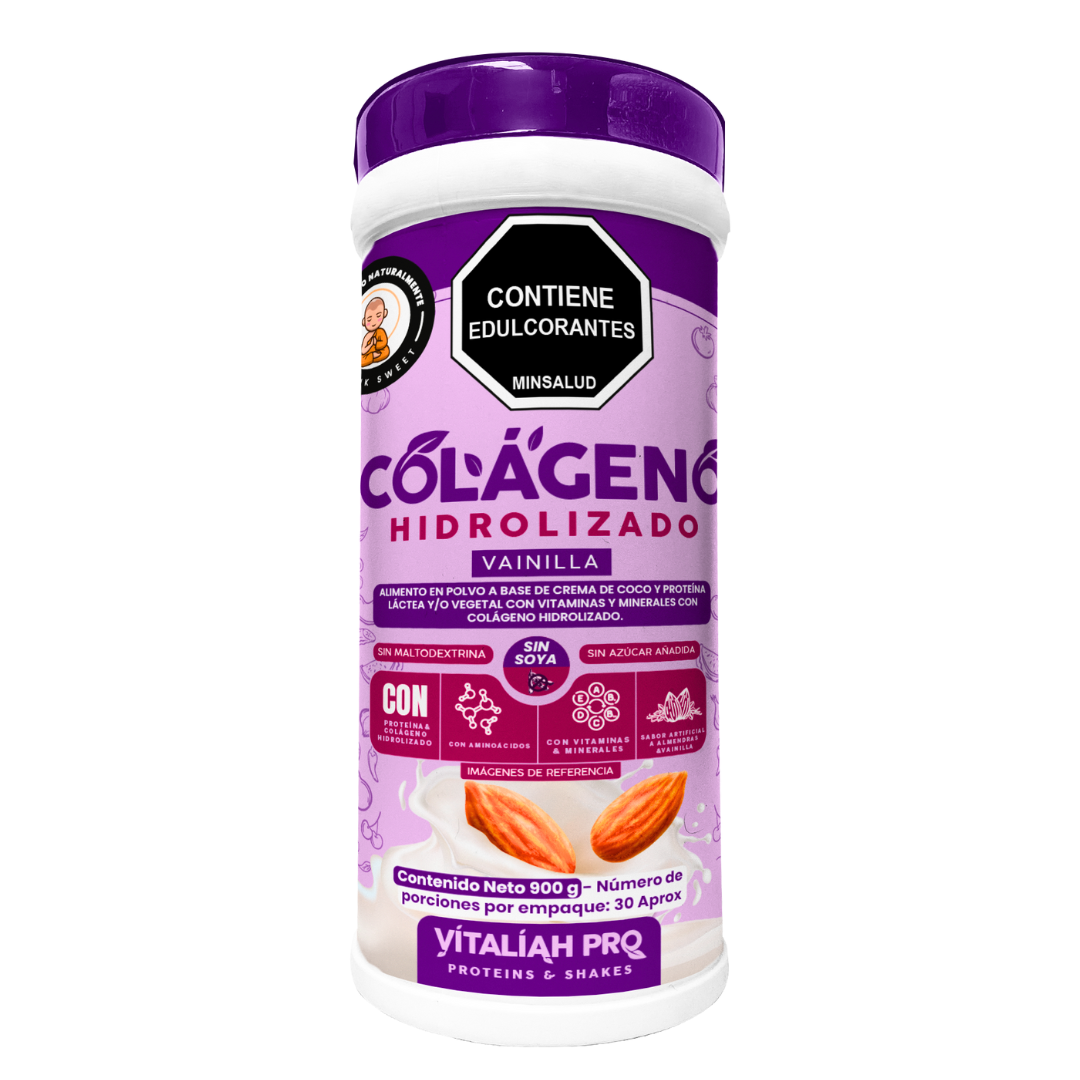Vitaliah Pro. - Colágeno hidrolizado sabor vainilla con leche de almendras 900G