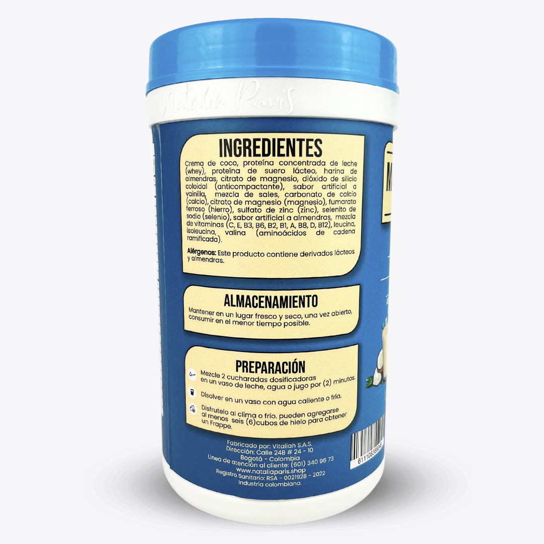 Malteada de Proteína Whey Concentrada by Natalia Paris 900 g