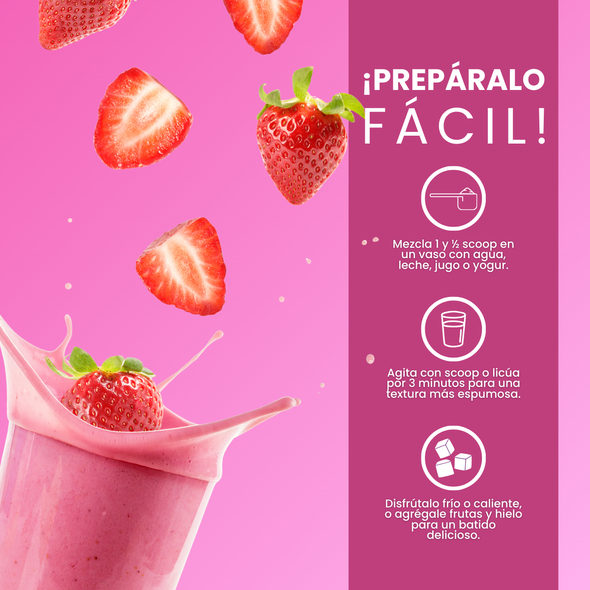 DOYPACK Colágeno de Fresa con Uva Liofilizada y Biotina 250G