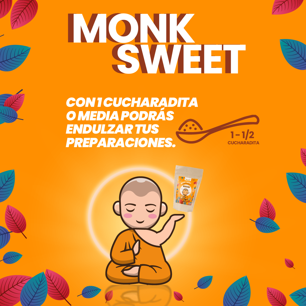 MONK SWEET-DELICIOSO ENDULZANTE 350 G
