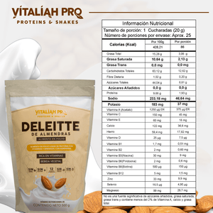ALMOND DELEITTE 500 G vitaliah colombia