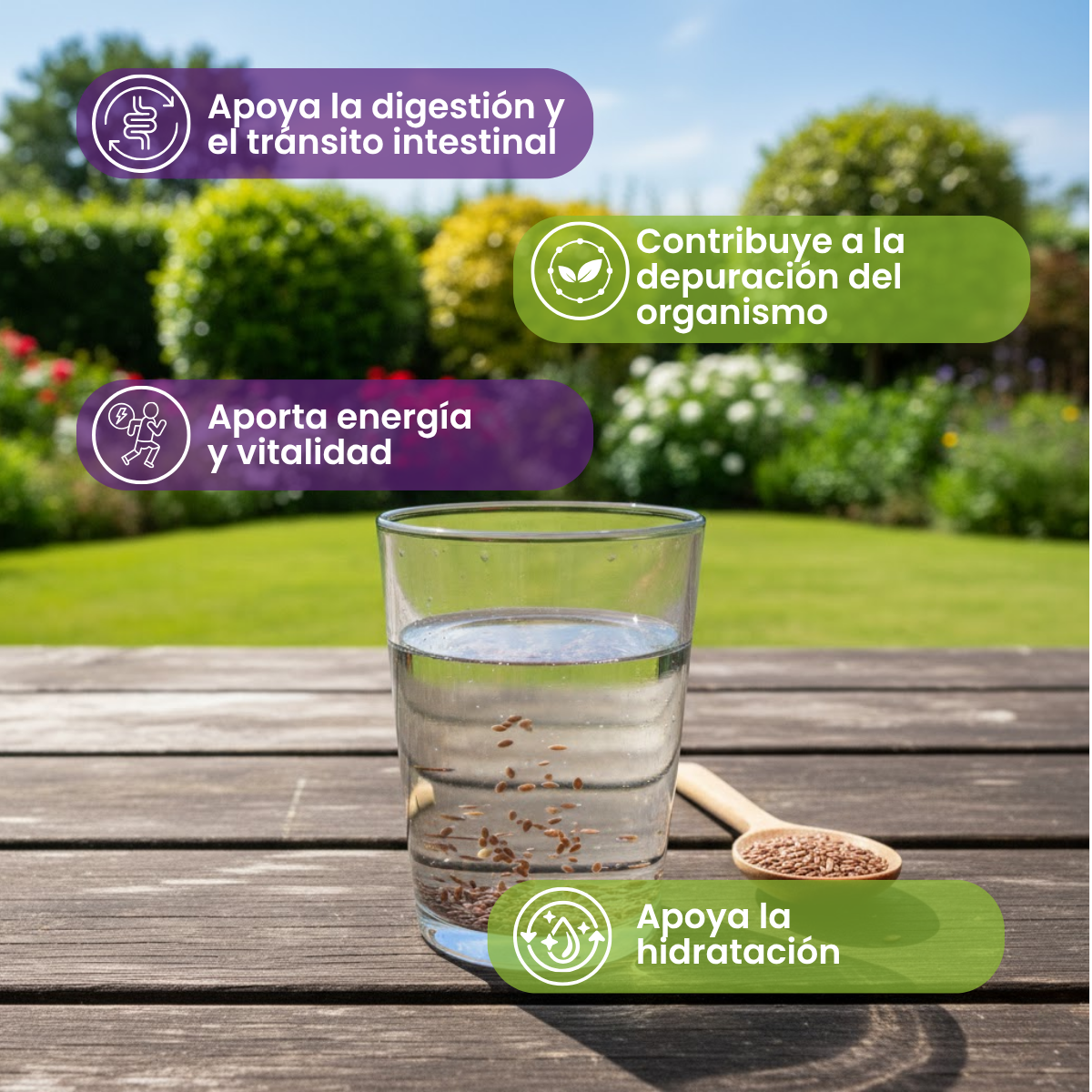 Fibra LinazaA Y Té Verde Doypack 425 g