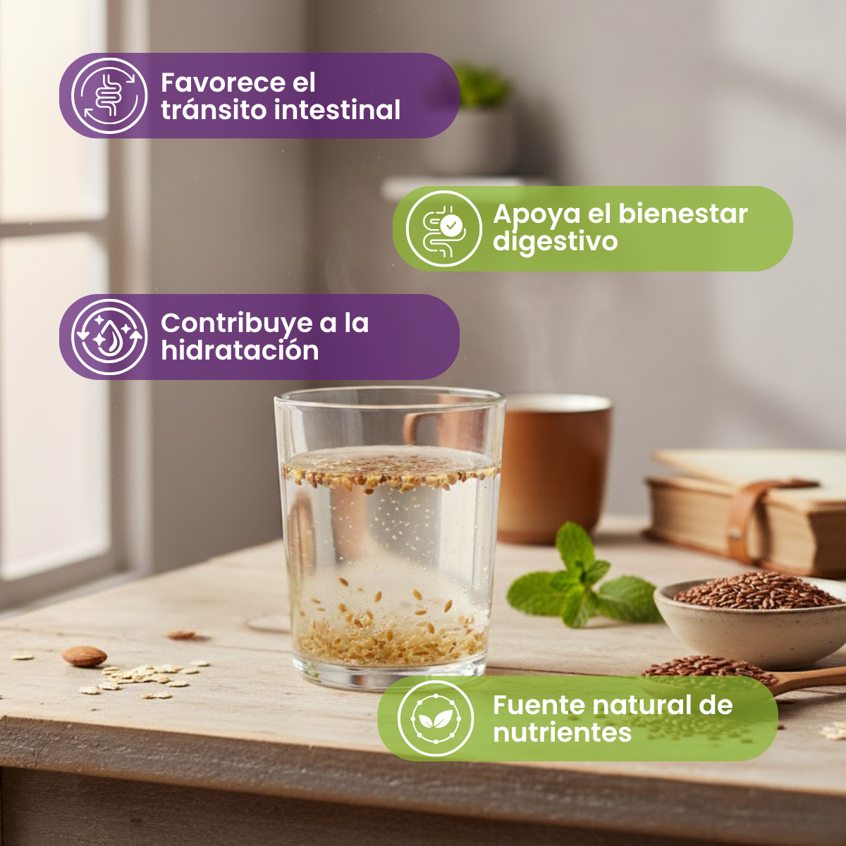 Fibra Linaza + Piña Doypack 425 g