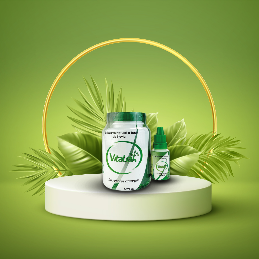 Stevia en 180g polvo + 10mL gotero