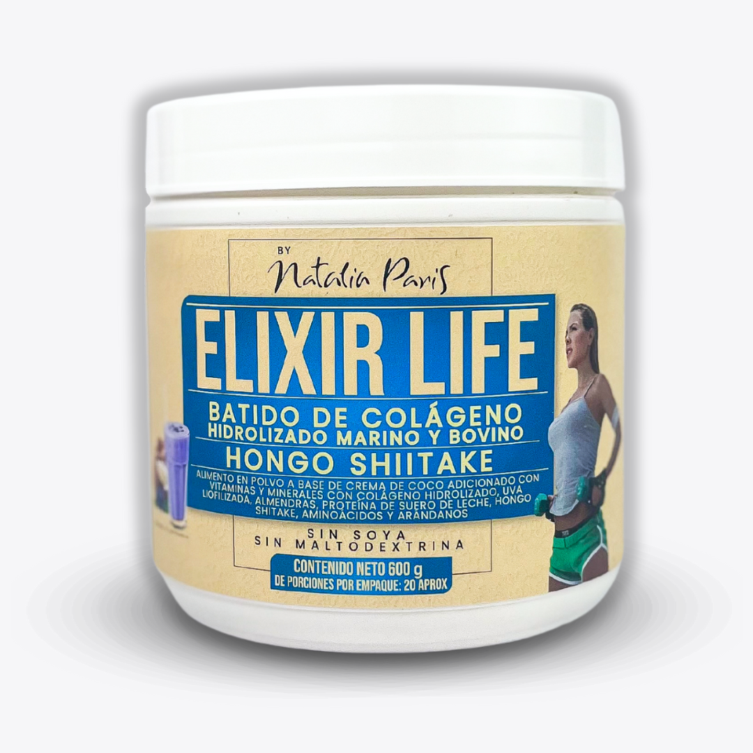 Batido Elixir Life con Colágeno Marino y Bovino by Natalia Paris 600 g