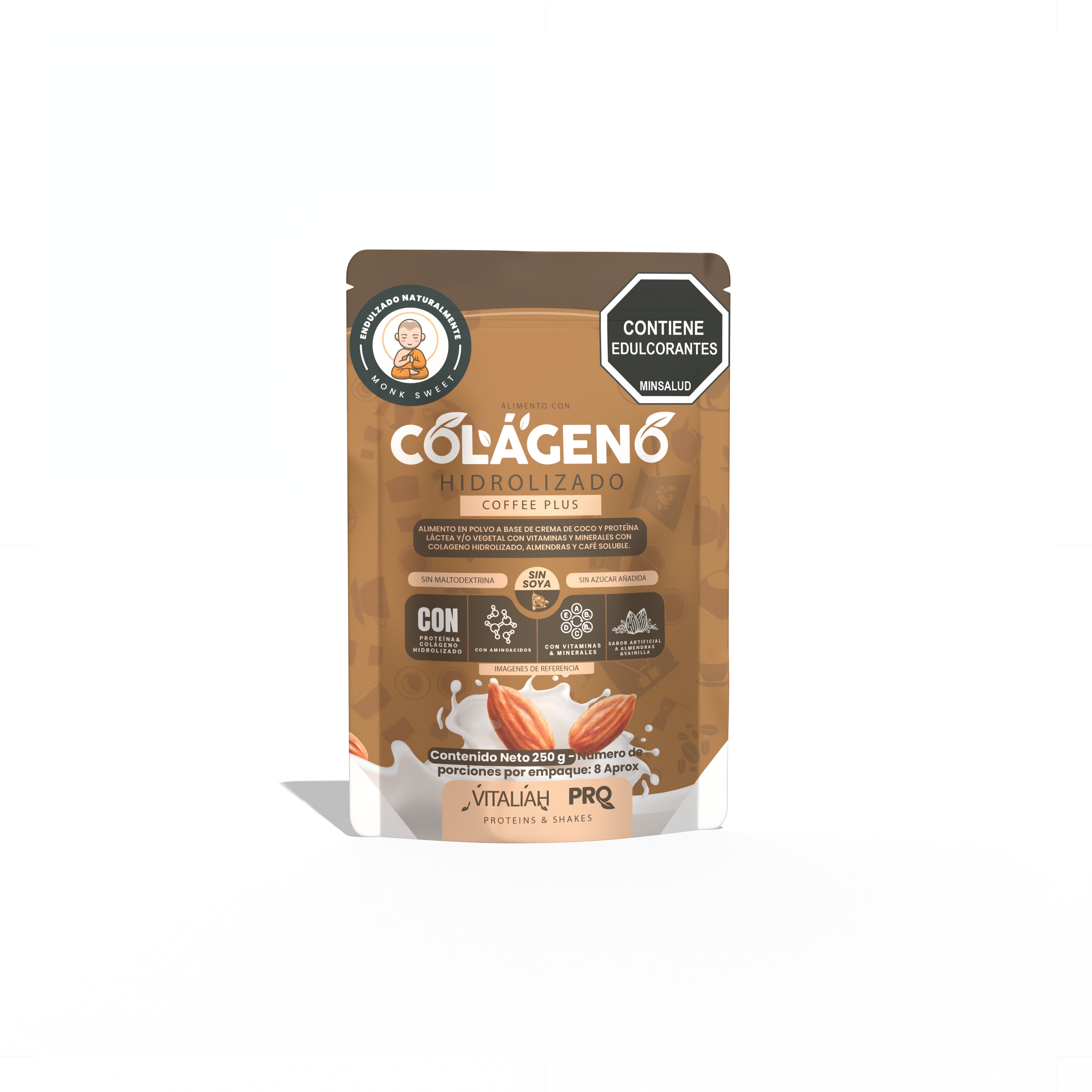 BATIDO COLAGENO COFFEE PLUS DOYPACK 250 G VITALIAH PRO