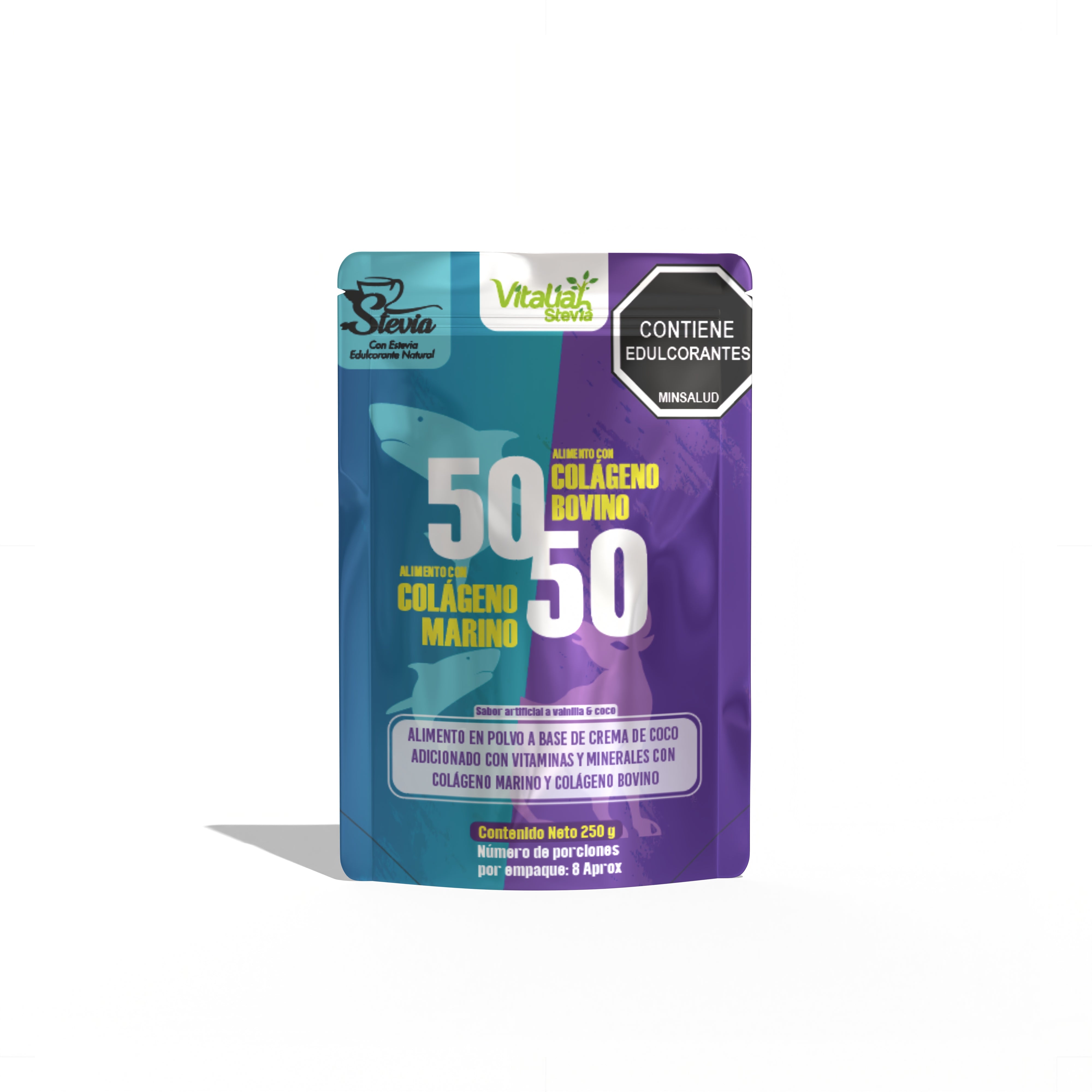 BATIDO COLAGENO 50/50 MARINO Y BOVINO DOYPACK 250 G