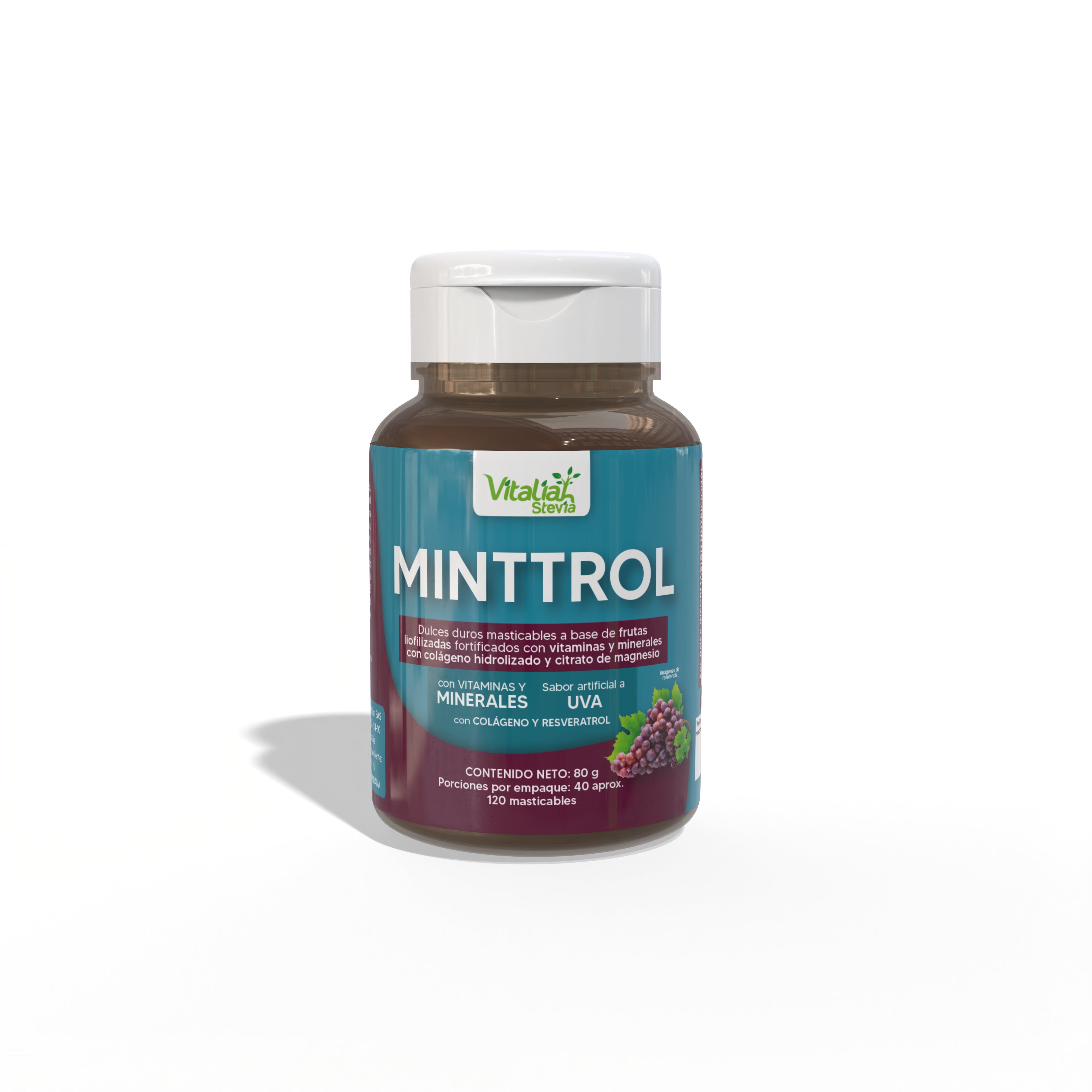 Masticables Minttrol - Resveratrol 120 und