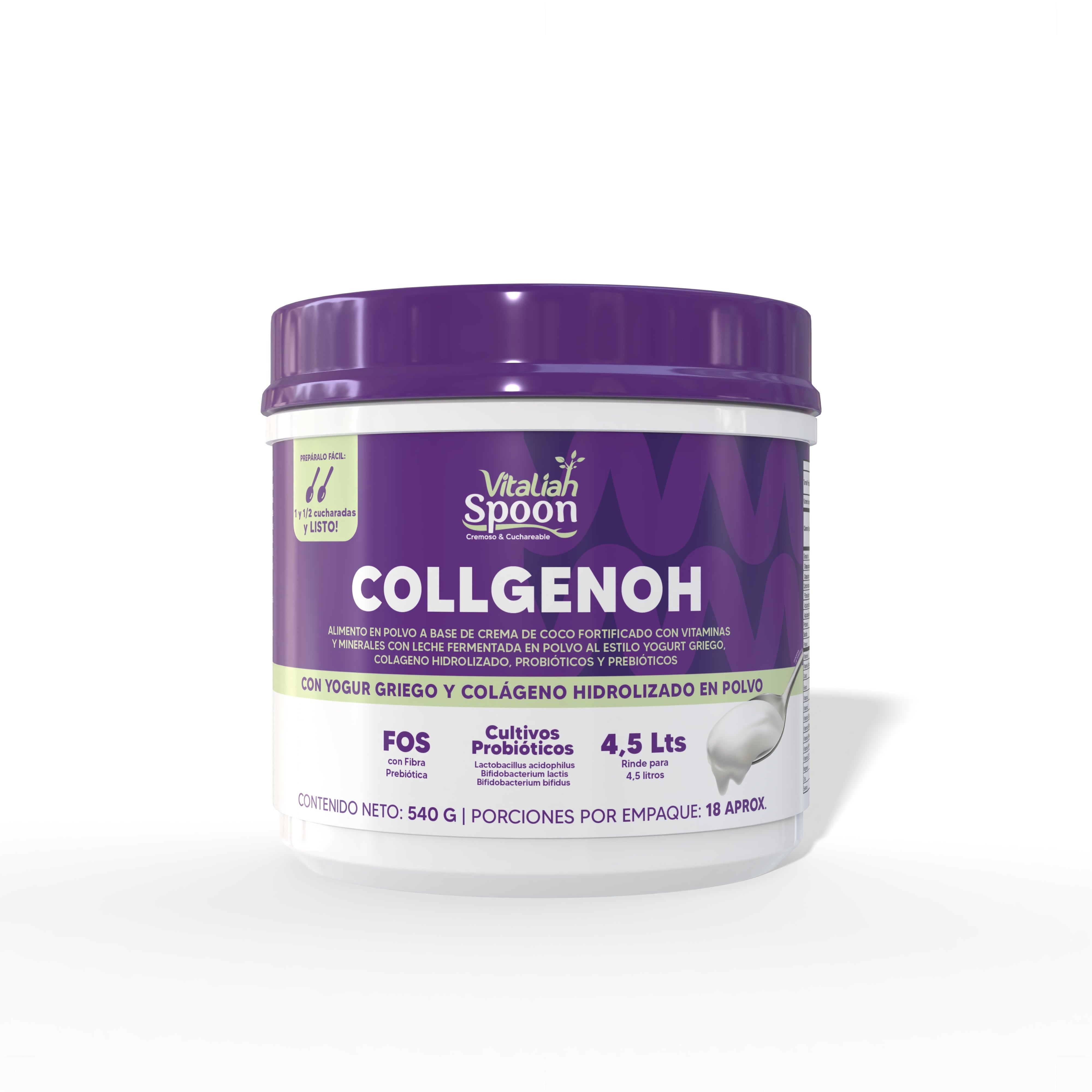 Colágeno con Yogurt Griego en Polvo - 540g