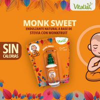 Monk Sweet Endulzante natural de Vitaliah (Gotero x 30 ml) + Obsequio Mentas Hierbabuena