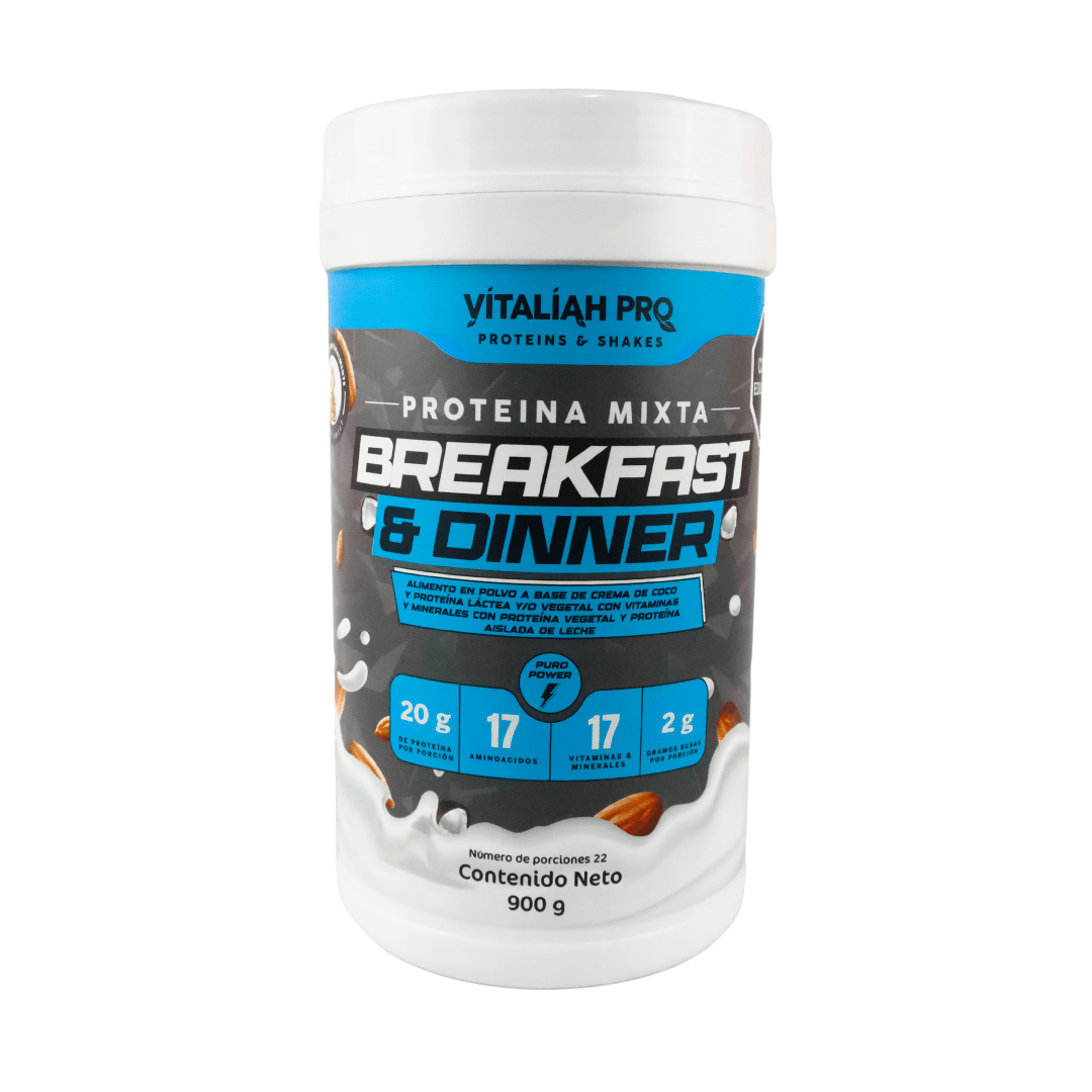 COMBO X1 Vitaliah Pro - Proteína Mixta Breakfast and Dinner X900 g vitaliah colombia