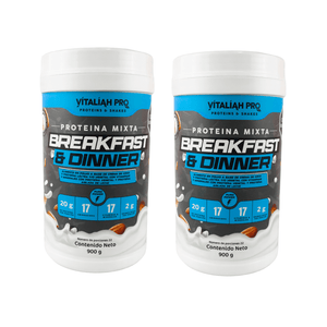 COMBO X2 Vitaliah Pro - Proteína Mixta Breakfast and Dinner X900 g vitaliah colombia