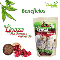 Salud y Deportes Linaza Flor de Jamaica + Té Verde vitaliah colombia